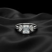 Heart Side Emerald Ring