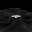 Classic Solitaire Pave Band Ring