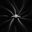 Classic Solitaire Pave Band Ring