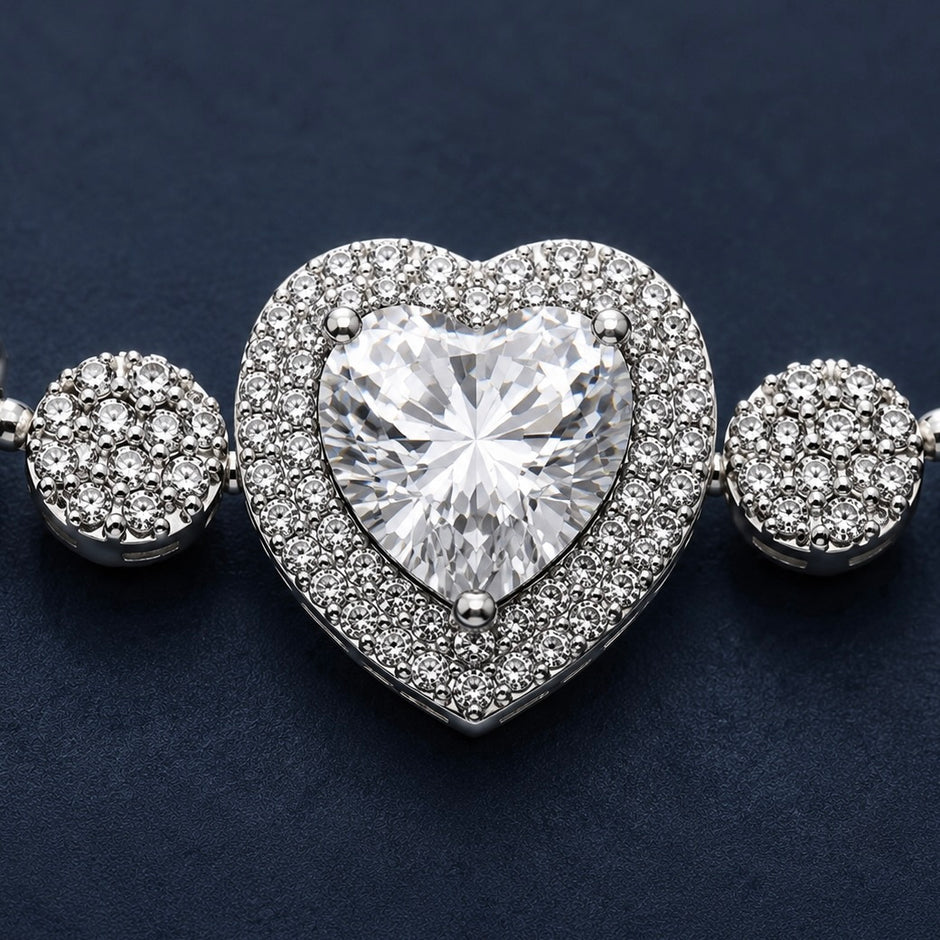 Majestic Heart Silver Bracelet
