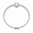 Majestic Heart Silver Bracelet