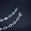Emerald Drop Antique Silver Anklet