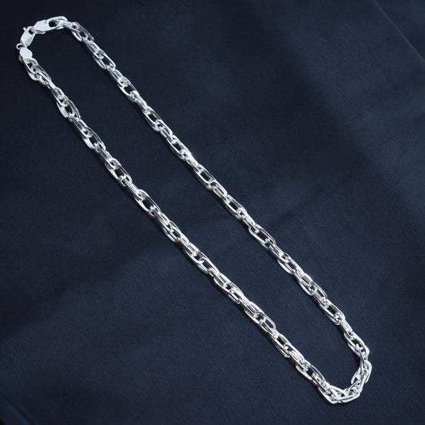 Square Link Silver Chain
