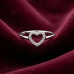 Open Heart Pavé Band Ring