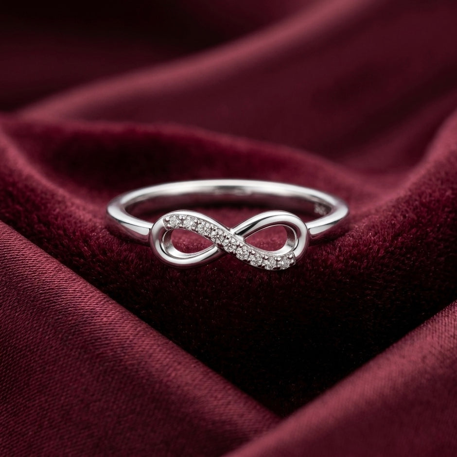 Infinity Pavé Band Ring