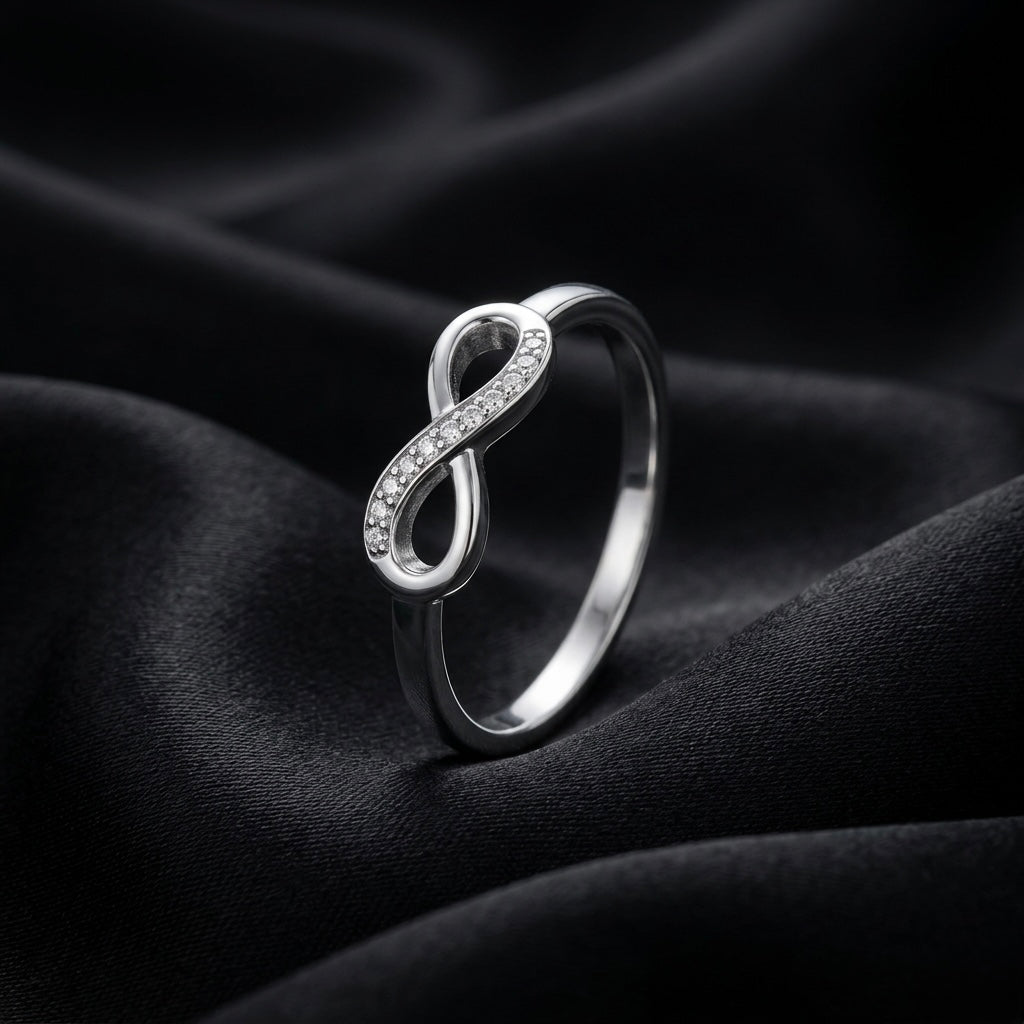 Infinity Pavé Band Ring