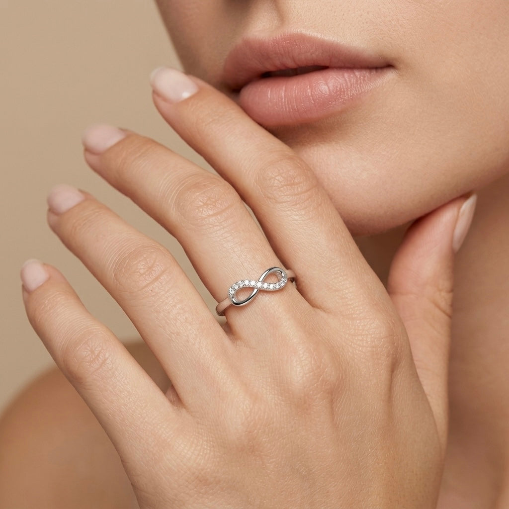 Infinity Pavé Band Ring