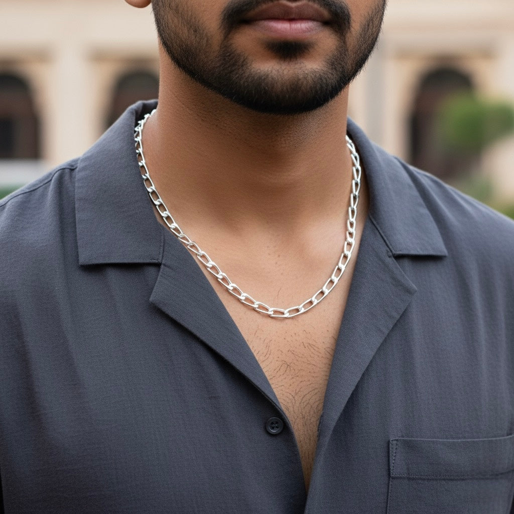 Clip Link Silver Chain