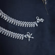 Leaf Edge Antique Silver Anklet