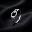 Interlocking Oval Pavé Ring