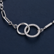 Interlinked Pave Circle Bracelet