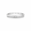 Curved Pavé Wedding Band Ring