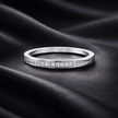 Curved Pavé Wedding Band Ring