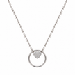 Heart Circle Pendant Necklace