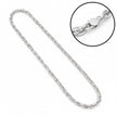 Rope Twist Silver Chain