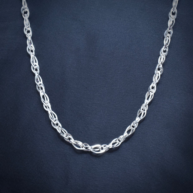 Round Link Silver Chain