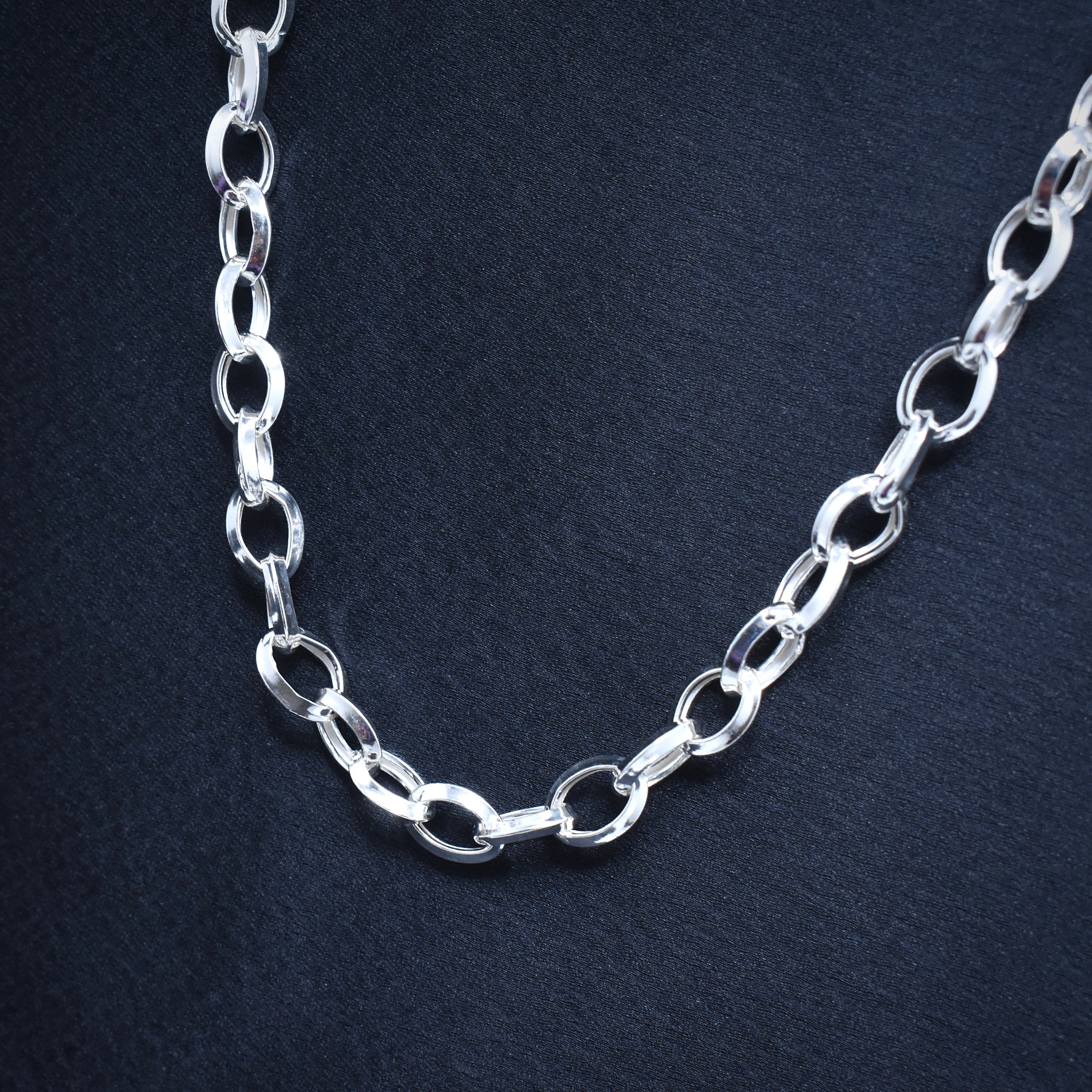 Classic Rolo 925 Sterling Silver Men's Chain