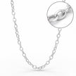 Classic Rolo 925 Sterling Silver Men's Chain