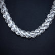 Solid Lotus Silver Chain