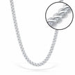 Solid Lotus Silver Chain