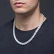 Solid Lotus Silver Chain