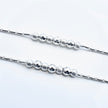 Beaded Double Antique Silver Anklet