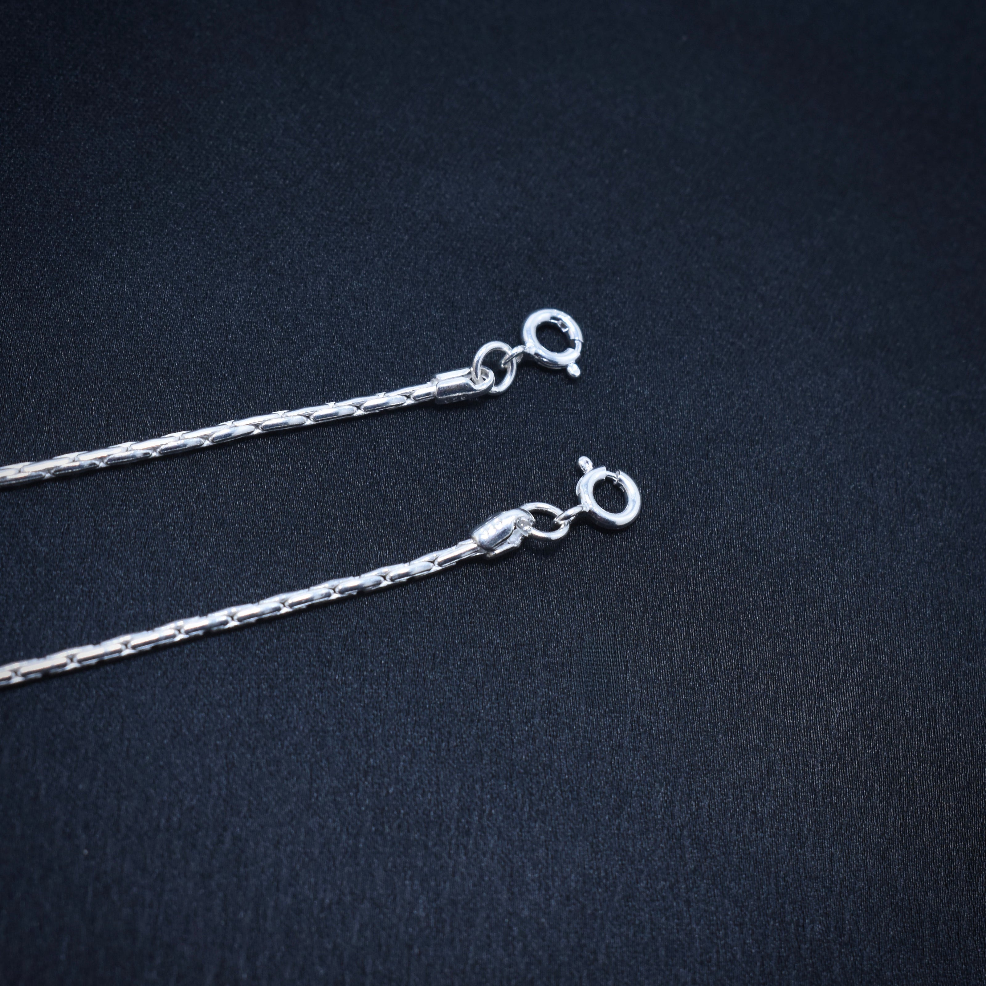 Beaded Double Antique Silver Anklet