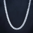 Premium Designer Mesh Link Silver Chain