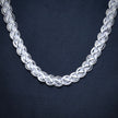 Premium Designer Mesh Link Silver Chain