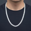 Premium Designer Mesh Link Silver Chain