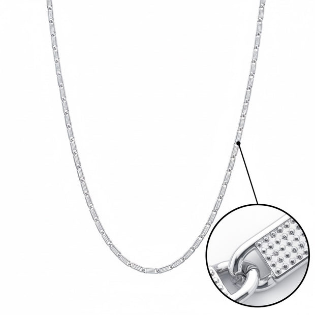Classic Textured Bar Chain