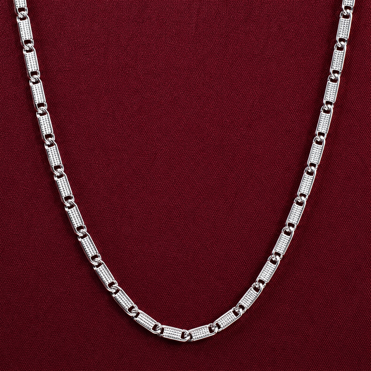 Classic Textured Bar Chain