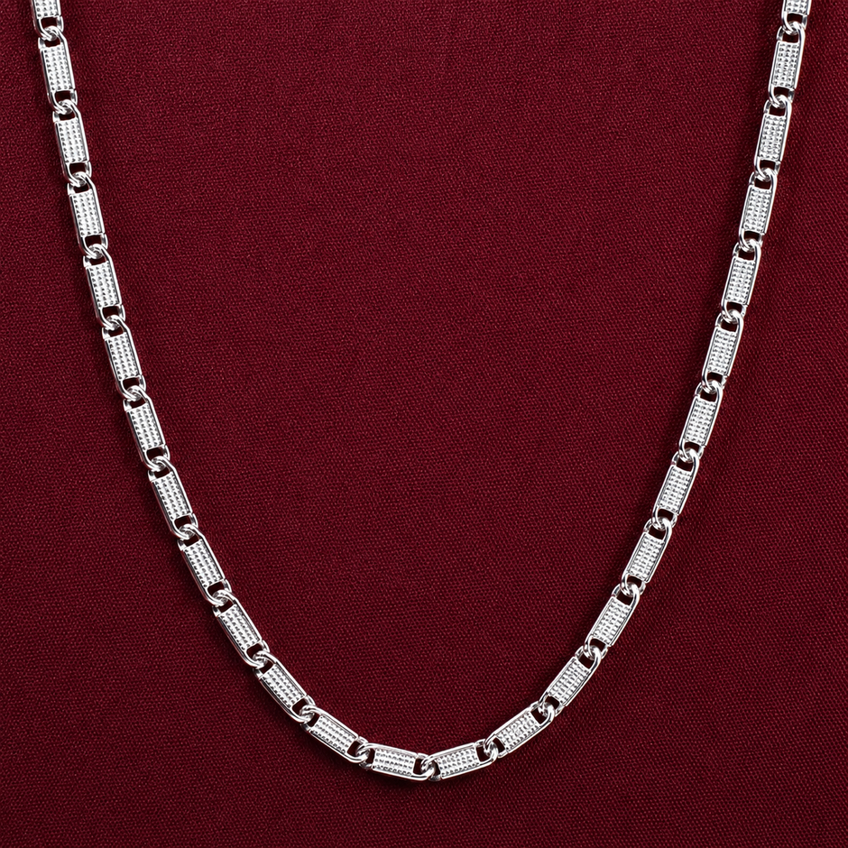 Classic Textured Bar Chain