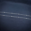 Twin Rod Antique Silver Anklet