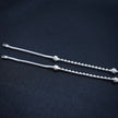 Twin Rod Antique Silver Anklet