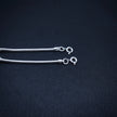 Twin Rod Antique Silver Anklet