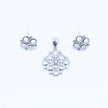 Bubble Cluster Silver Pendant Set