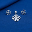Bubble Cluster Silver Pendant Set