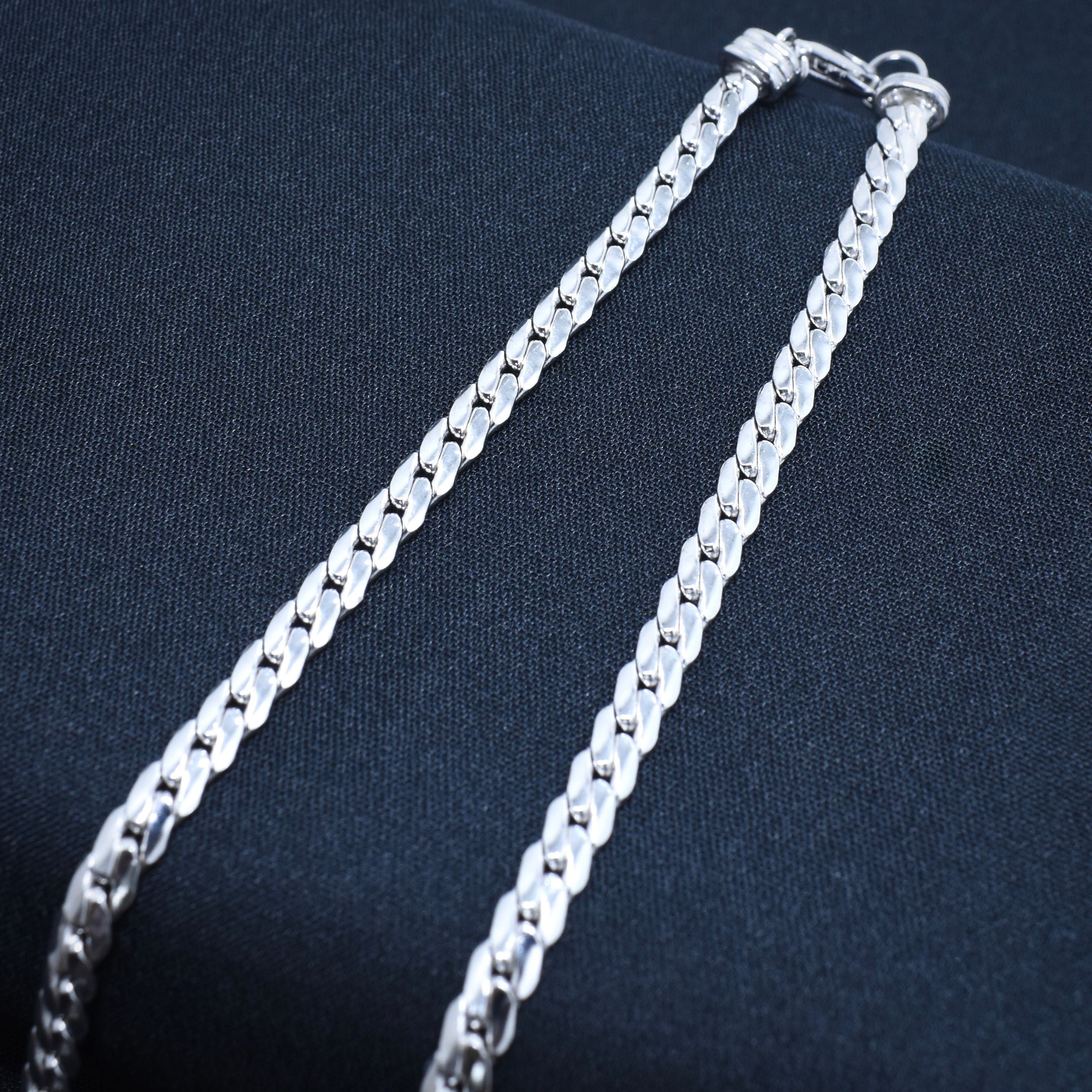 Panther Head Silver Chain