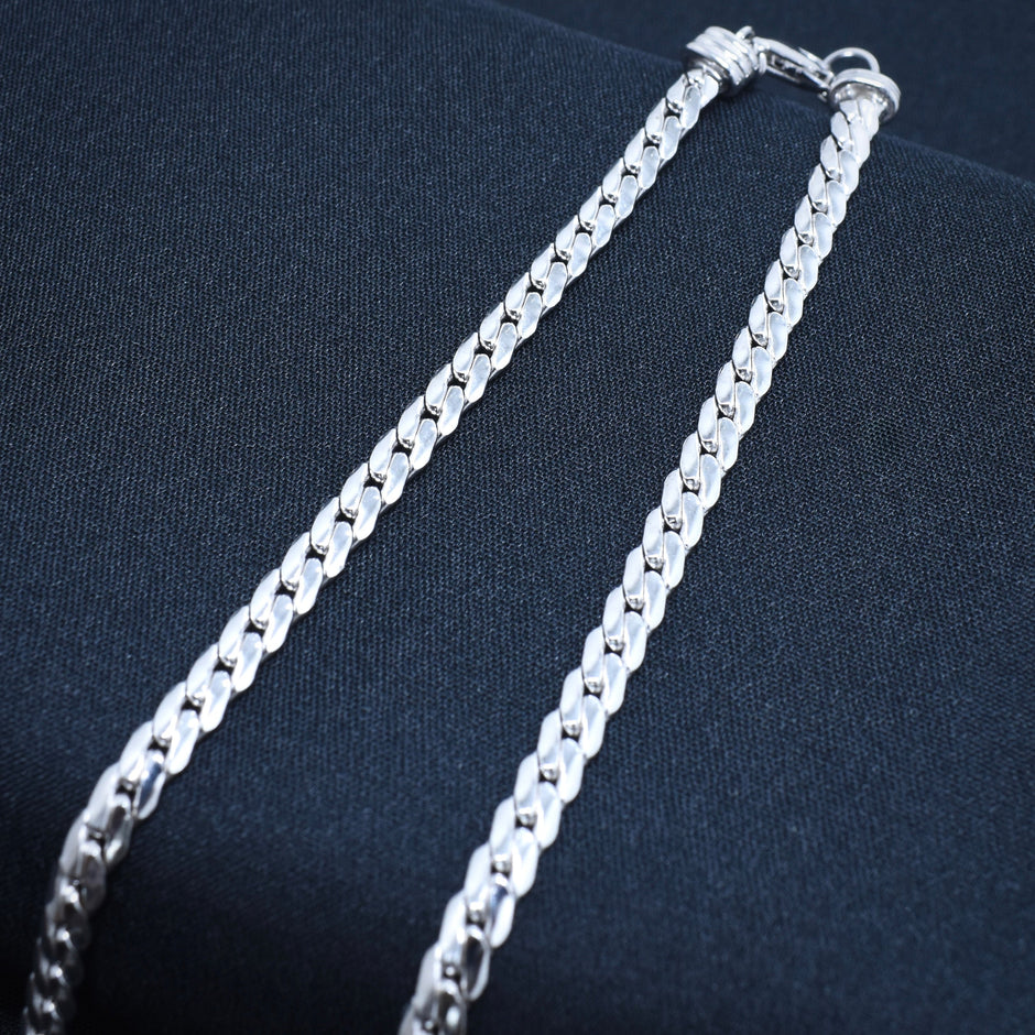 Panther Head Silver Chain