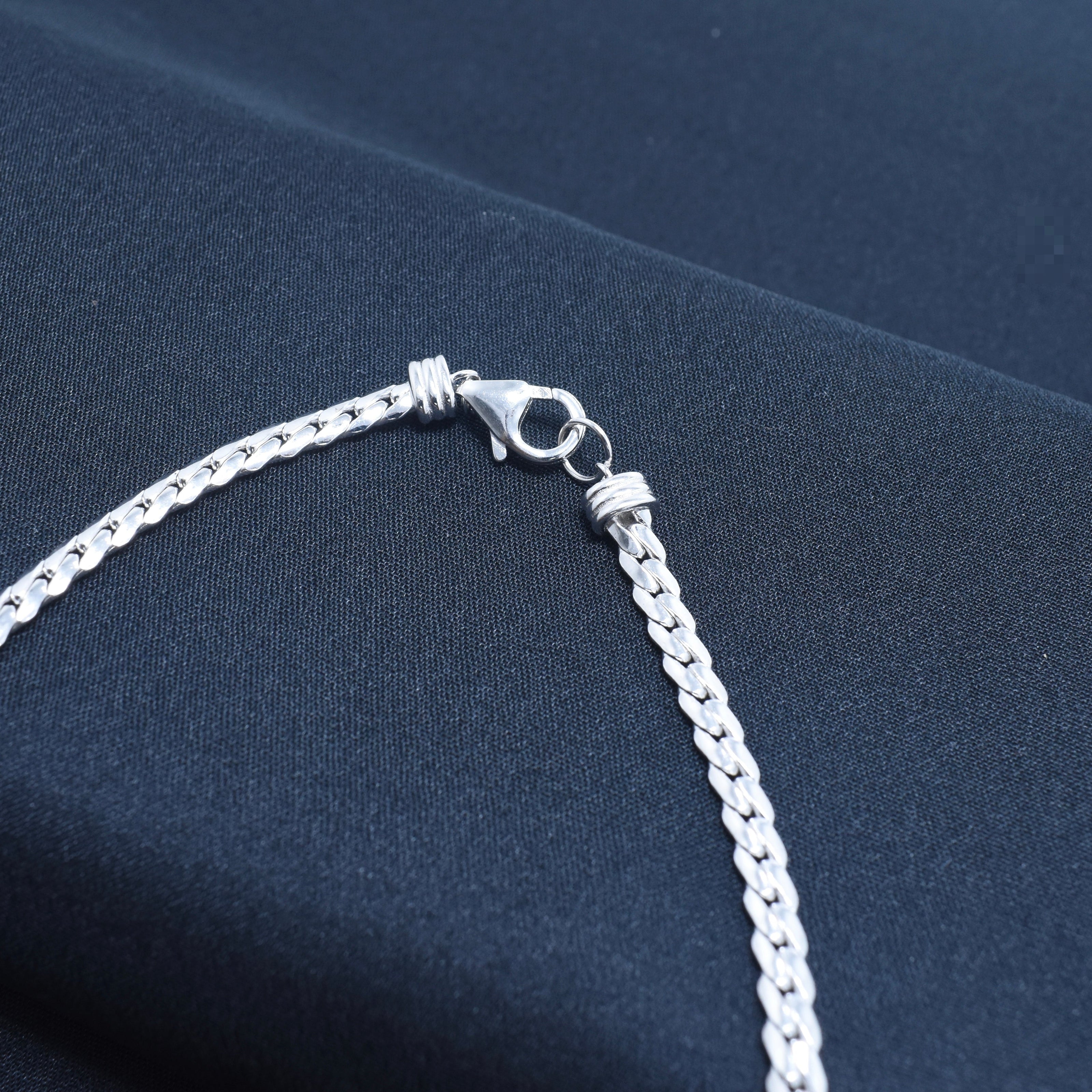 Panther Head Silver Chain