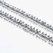 Red Stone Border Antique Silver Anklet