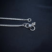 Floral Link Antique Silver Anklet