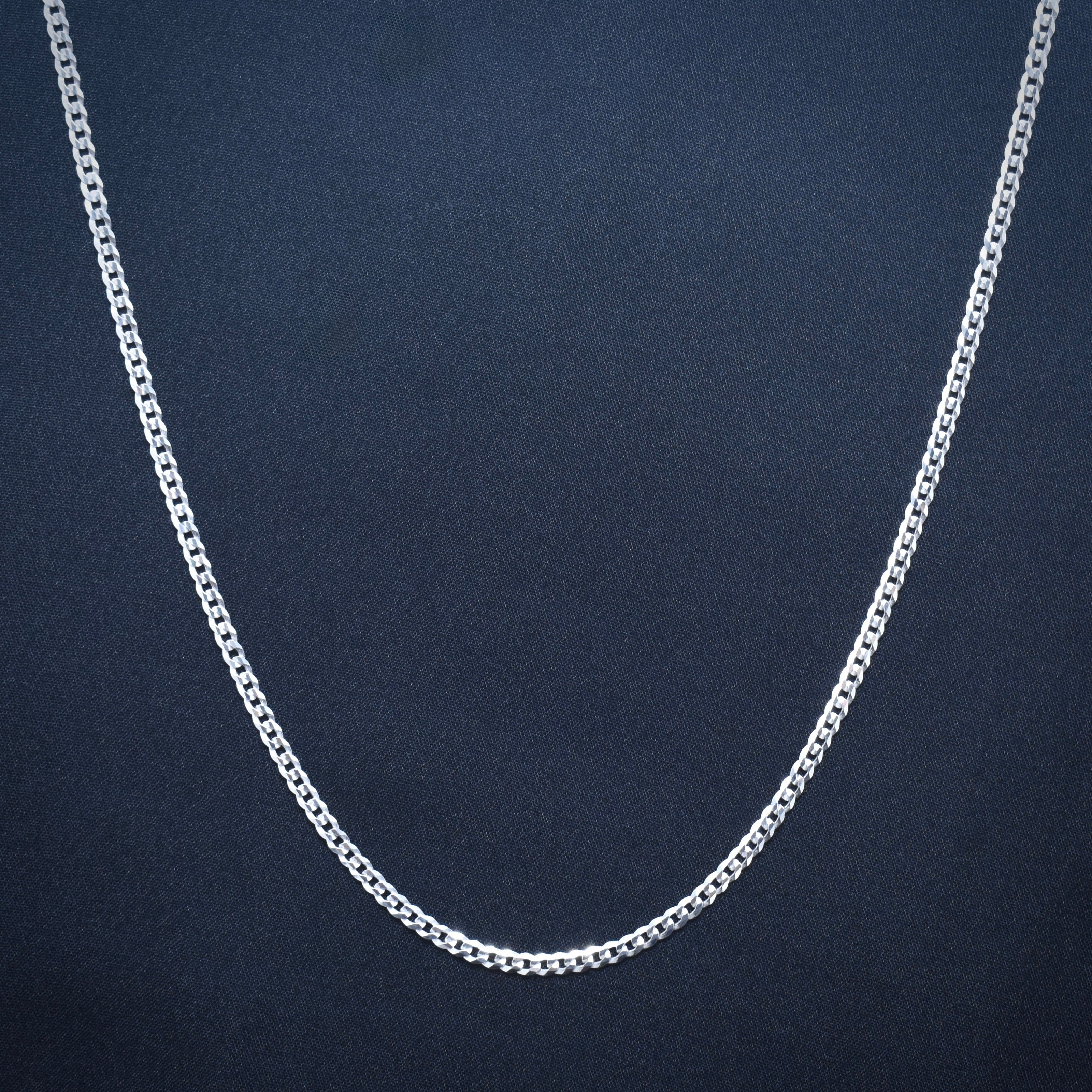 Sleek Slim Silver Chain