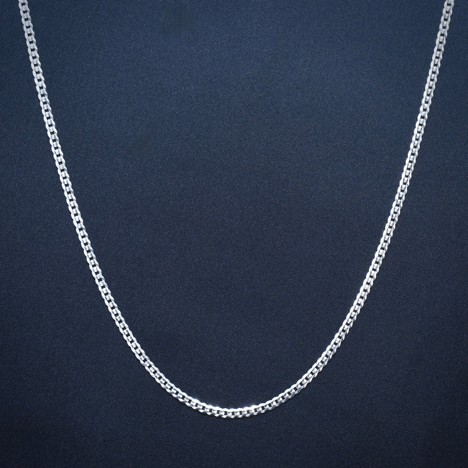 Sleek Slim Silver Chain