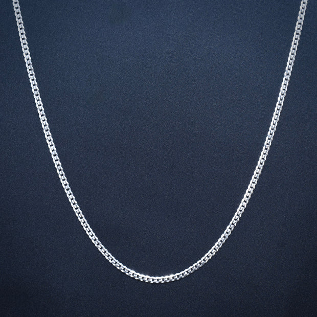 Sleek Slim Silver Chain