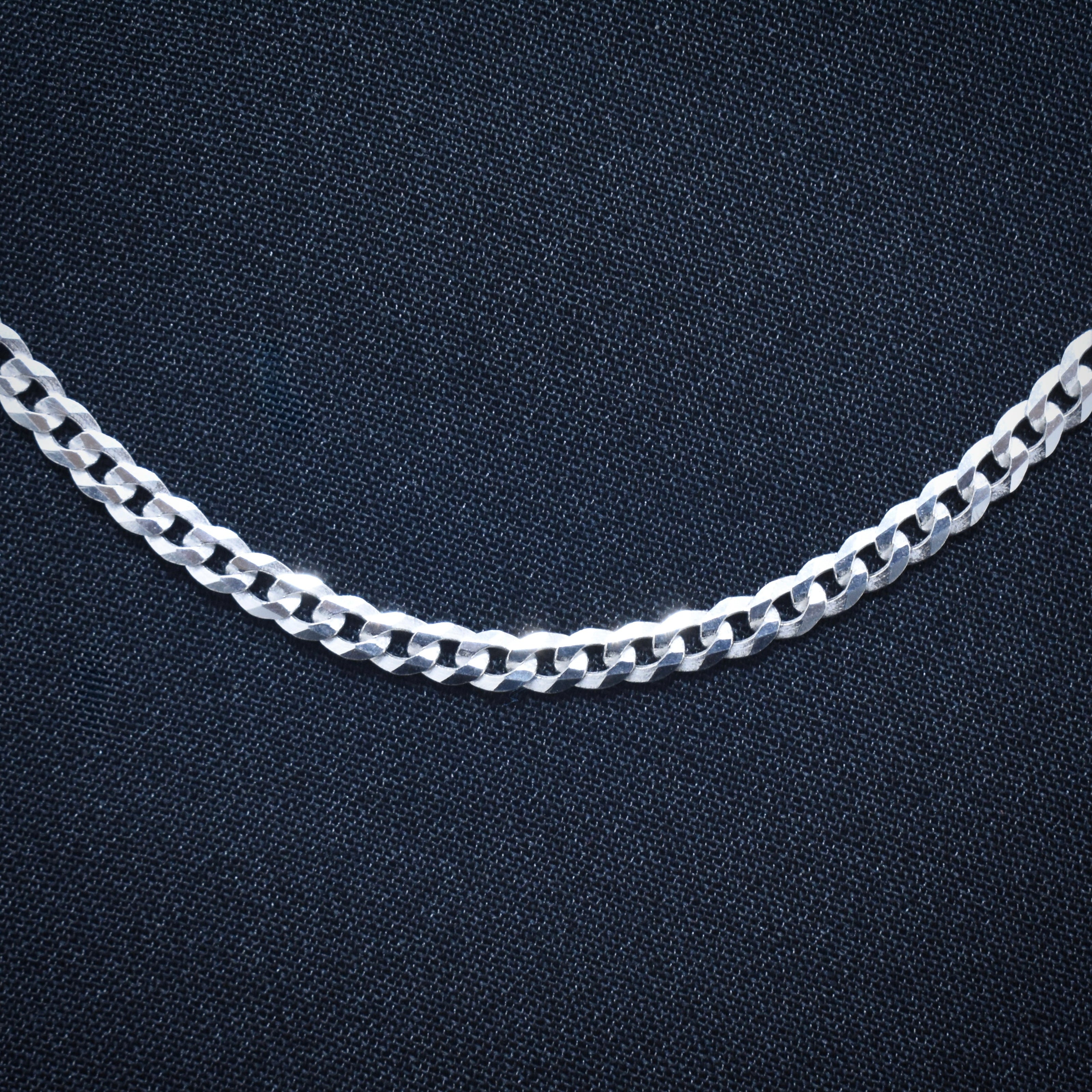 Sleek Slim Silver Chain