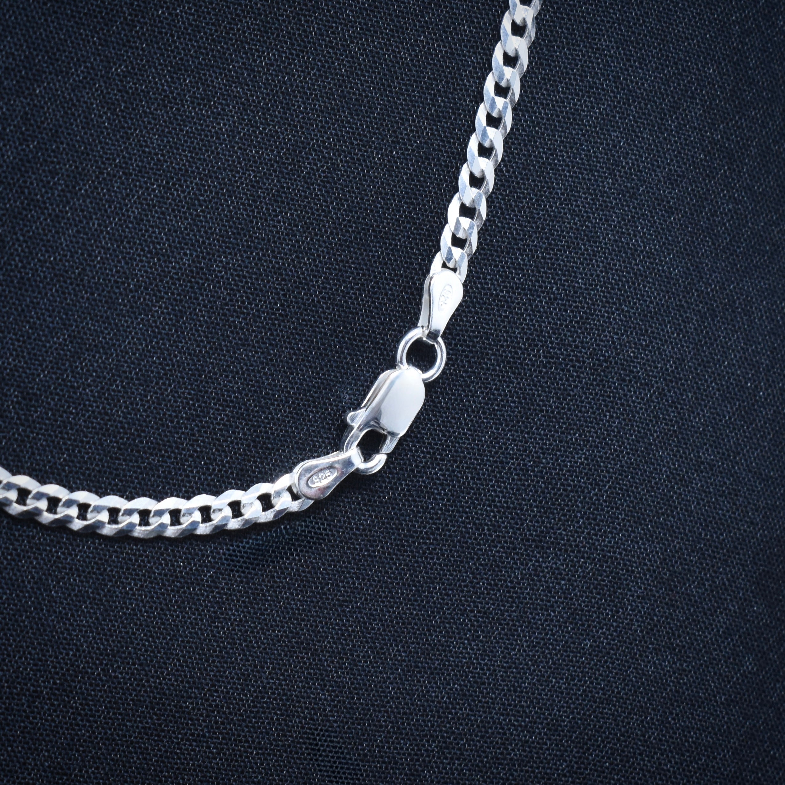 Sleek Slim Silver Chain
