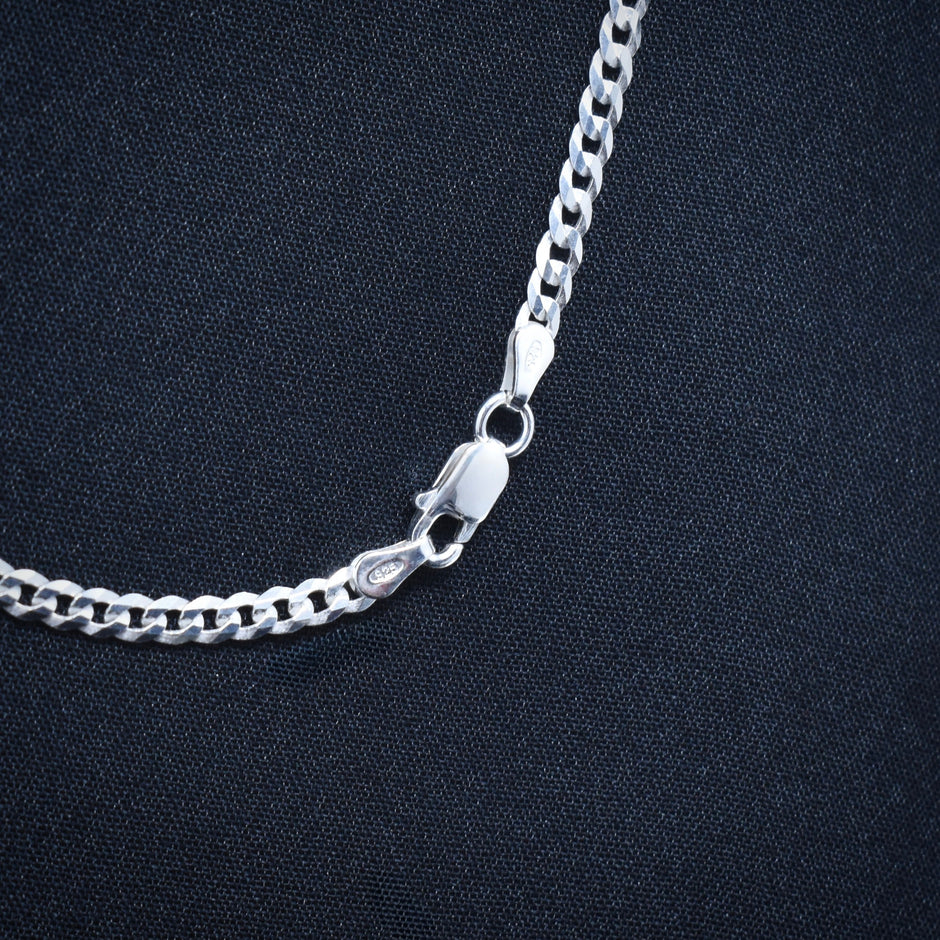 Sleek Slim Silver Chain