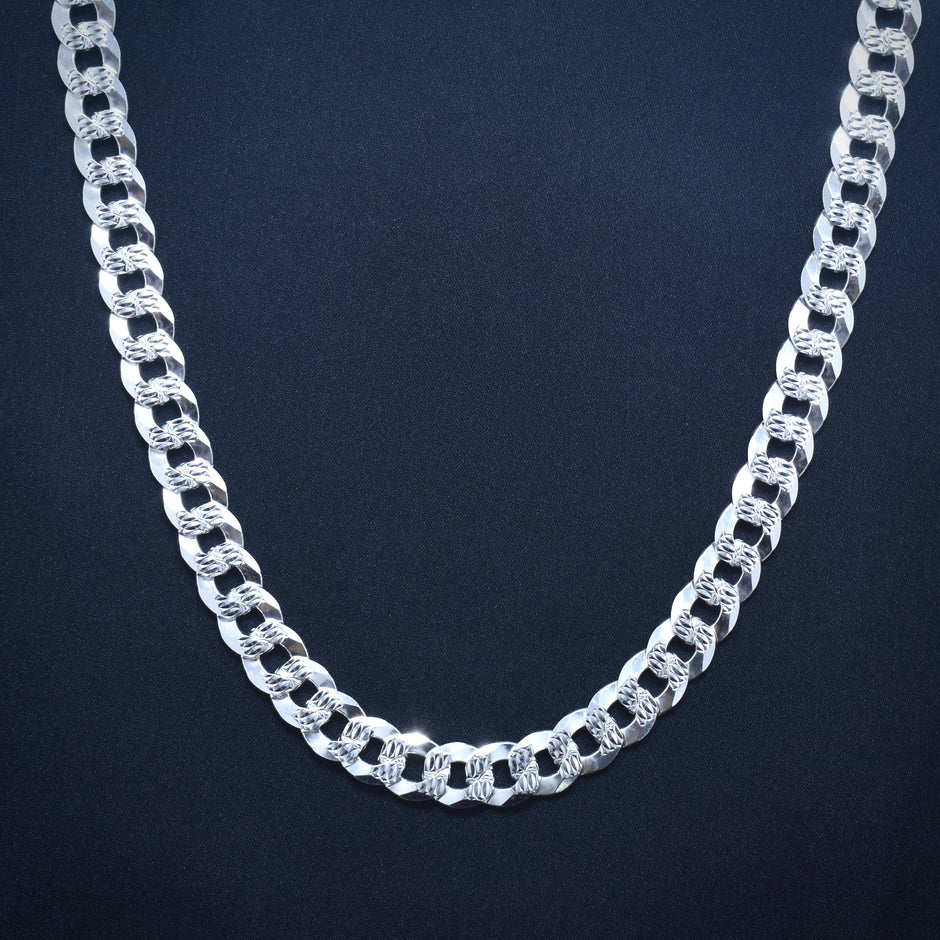 Diamond Cut Shine Silver Chain